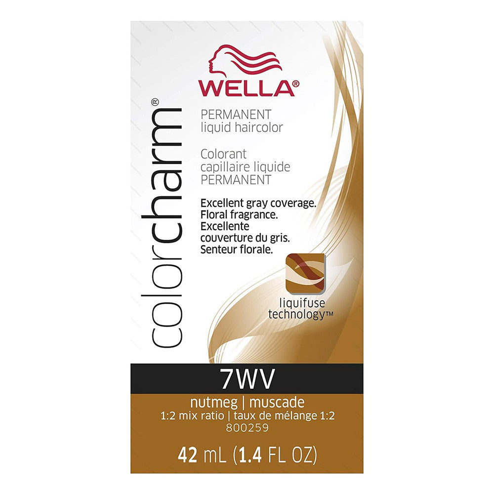 Wella Color Charm Liquid Hair Color 7WV Nutmeg, 1.4 Oz